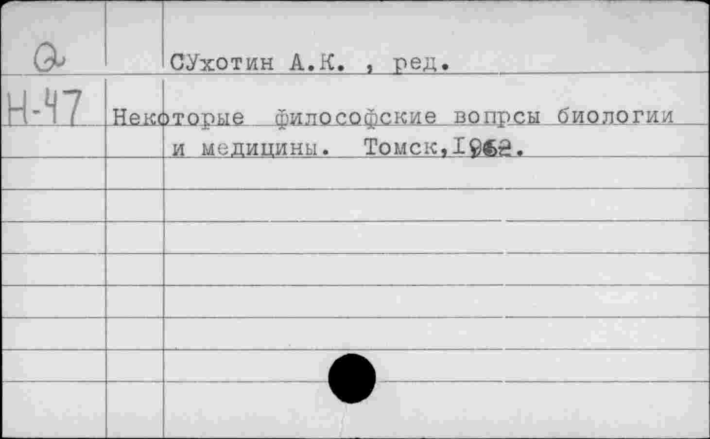 ﻿5		СУхотин А.К. , ред.
ML		»вторые философские вопрсы биологии
		и медицины. Томск,Igftg.
		
		
		
		
		
		
		
		